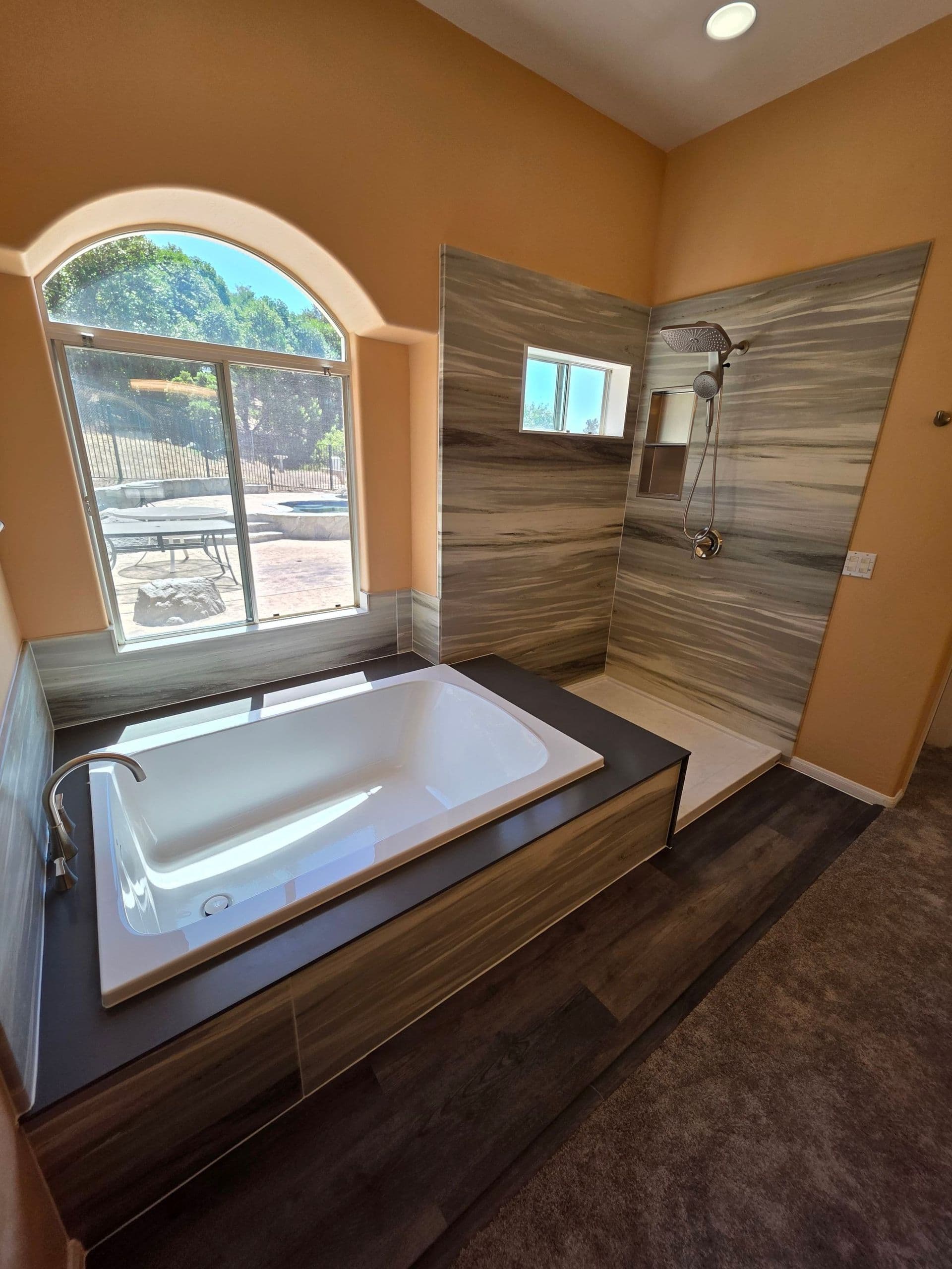 After - Master Bath Shower Stall Jacuzzi